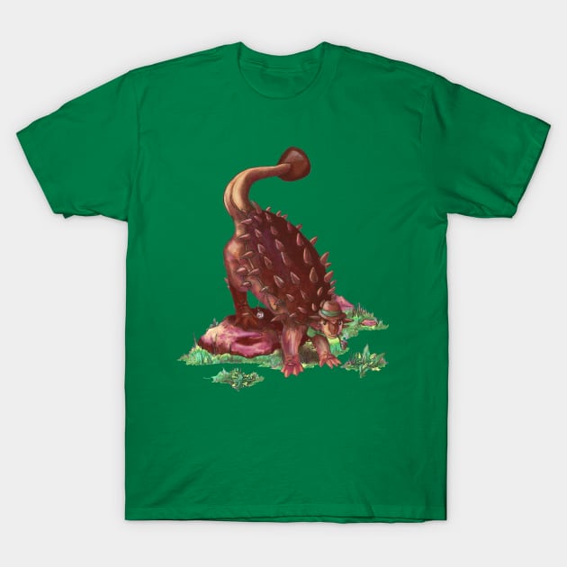 Dapper Ankylosaurus T-Shirt by FishWithATopHat